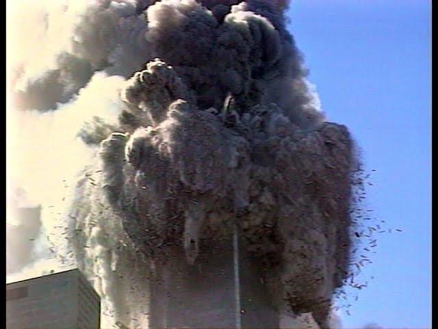 WTC1 Collapse - Two NBC Cam Angles Combined (Enhanced NIST Clips)