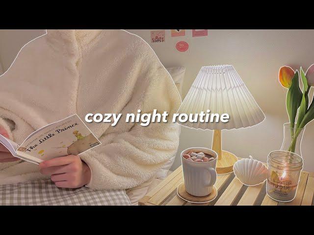 my night routine  | cozy & productive