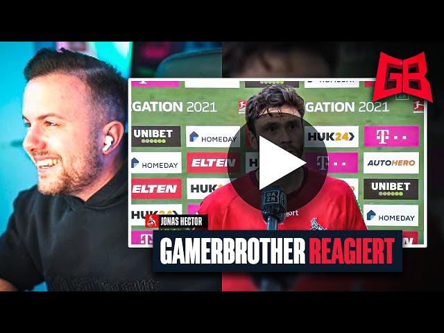 GamerBrother REAGIERT auf die LUSTIGSTEN FUSSBALL INTERVIEWS 