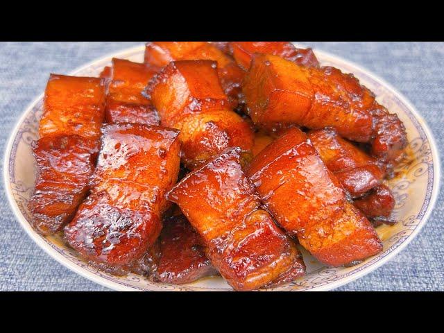 How to Make Home-style Red Braised Pork Belly Chinese Food