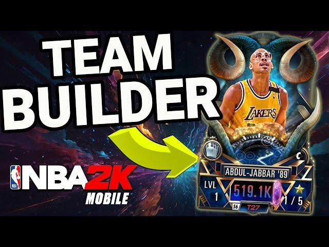 GOAT Kareem Abdul-Jabbar Team Builder In NBA 2K Mobile