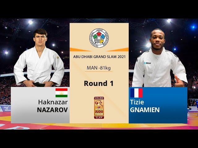 Ҳақназар НАЗАРОВ vs Тиз ГНАМИЕН, -81кг, Даври 1, Abu Dhabi Grand Slam 2021