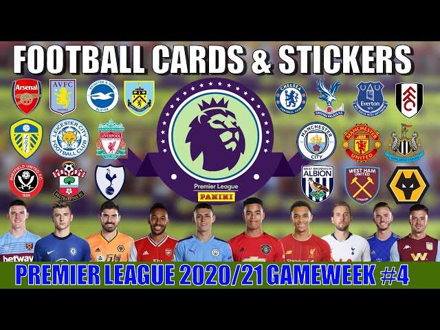 GAMEWEEK 4  FOOTBALL CARDS and STICKERS PREMIER LEAGUE 2020-21  Panini Adrenalyn XL Trading Cards