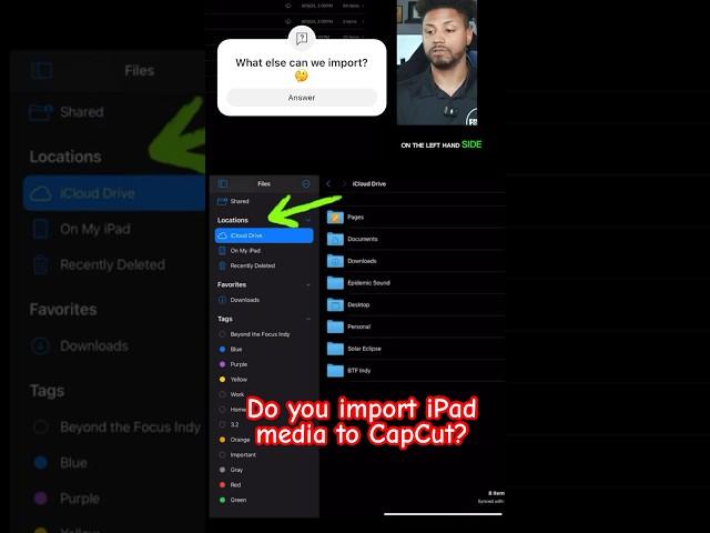 Did you know your iPad could do this?  #tutorial #iPad #CapCut #Import