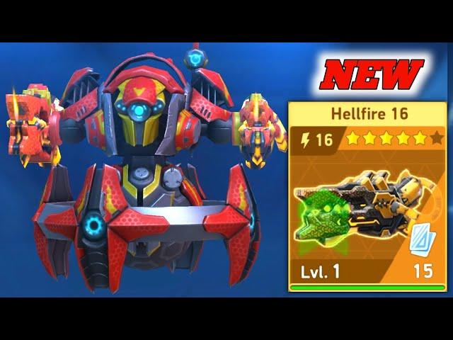 New Hellfire 16 Gameplay With Outlaw - Mech Arena