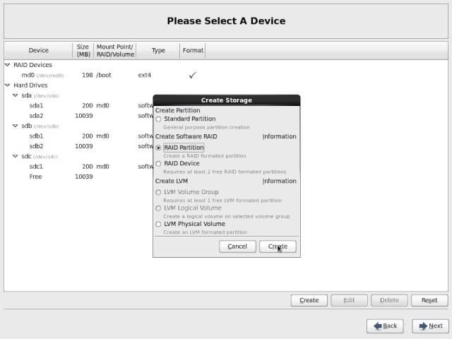 CentOS 6.3 Installation on Software RAID 5 [2nd Scenario]