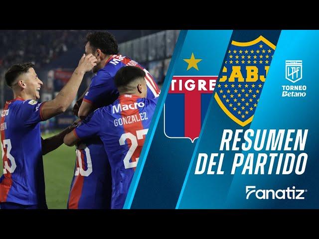 Tigre 3-0 Boca Juniors - Resumen del partido | #TorneoBetano 2024