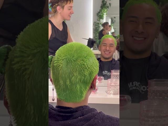 Charli XCX Brat Green Buzzcut by Teesh at Alchemy Salon 