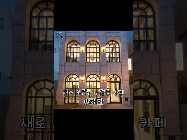 새로 오픈한 유럽풍 카페 #해화