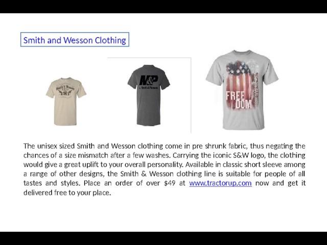 Smith and Wesson clothing