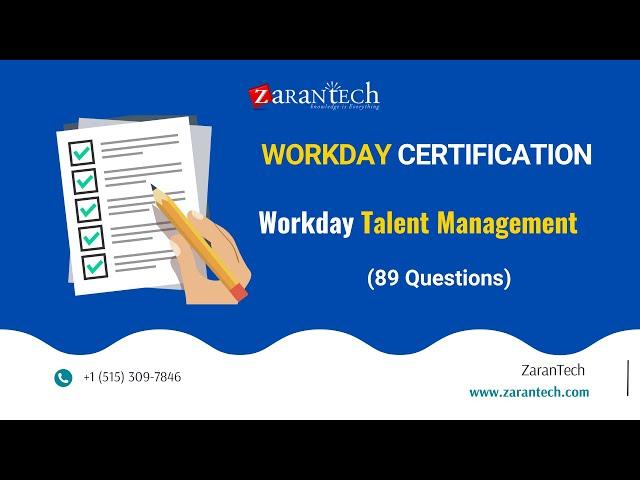 Workday Talent Management (TM) (89 Questions) | Workday Learner Community