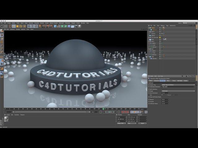 Using Spline With Text in Cinema 4D Tutorial