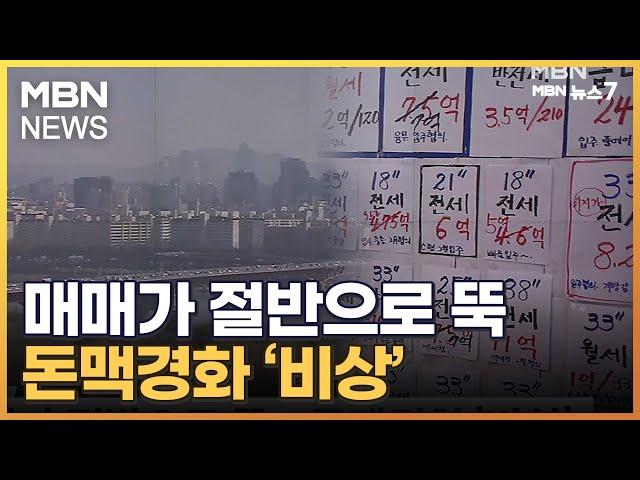 매매가격 절반까지 떨어진 전셋값…집주인도 세입자도 '돈맥경화' [MBN 뉴스7]