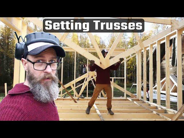 How To Setting Trusses | One Man Build