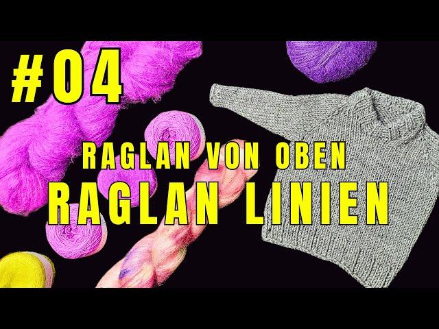 knitting raglan lines