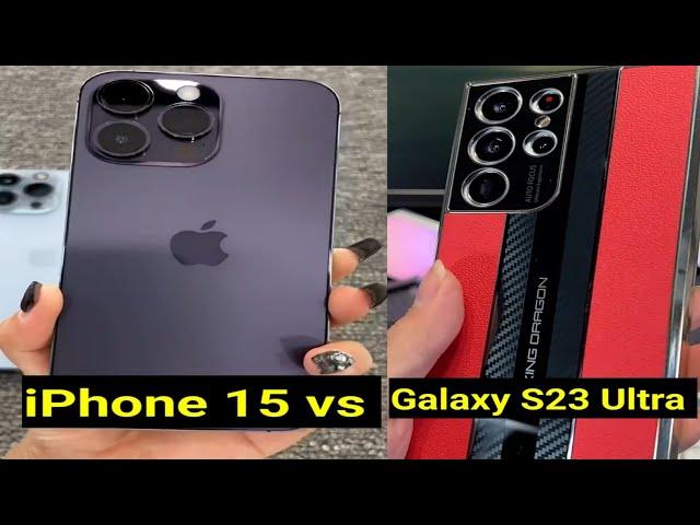 iPhone 15 vs Galaxy S23 Ultra #thetrtech #iphone15 #galaxys23ultra #virlshort