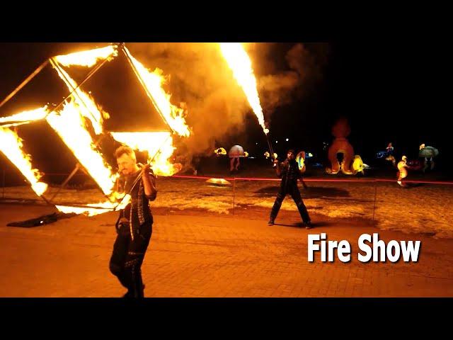 Fire show (fire works) / Magic Lantern Festival (Minsk, Botanical Garden) 2022