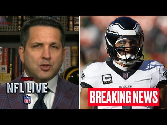 NFL LIVE | Adam Schefter important updates Hurts' injury: Eagles' race for No. 1 seed in jeopardy