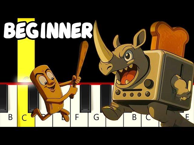 Brainrot - Anime Ending - Easy Piano Tutorial - Beginner