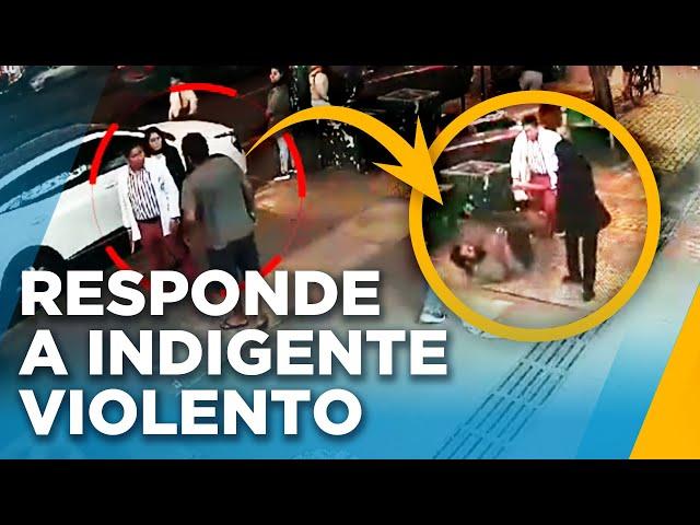 Indigente amenaza y golpea a vecinos en Surquillo: Así reaccionó una de sus víctimas