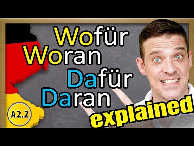 German "da words" | Da Compounds in German | Präpositionaladverbien