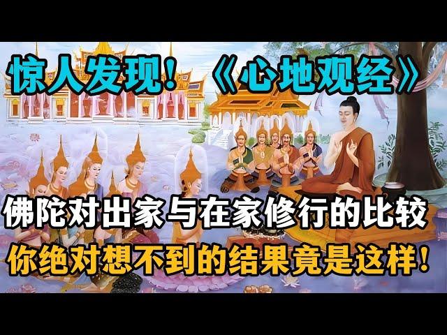 惊人发现！《大乘本生心地观经》中佛陀对出家与在家修行的比较，你绝对想不到的结果竟是这样！