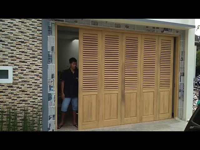 Buat rumah anda semakin berniali tinggi. Pintu garasi kayu jati minimalis sliding modern 2021