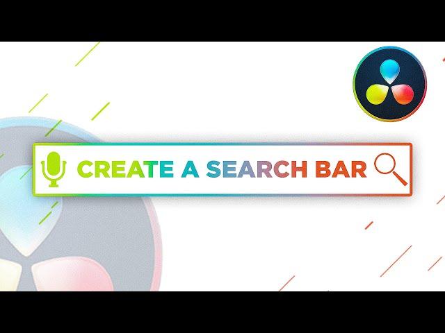 Create a Search Bar Animation in Davinci Resolve