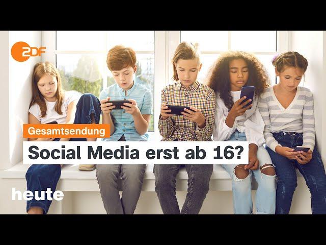 heute 19:00 Uhr vom 03.12.2024 Mögliches Social-Media-Verbot, Yoon Suk Yeol ruft Kriegsrecht aus