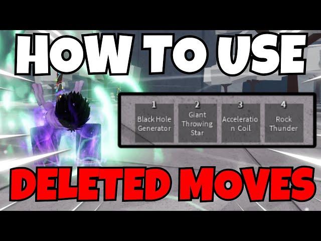 The Strongest Battlegrounds HOW TO USE DELETED MOVES IN THE STRONGEST BATTLEGROUNDS UPDATE