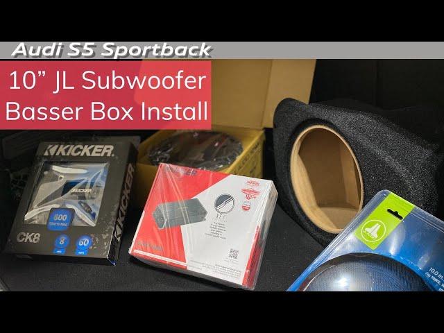 10” JL Stealth Subwoofer Basser Box Install For B&O Upgrade To More Bass - Audi S5 Sportback
