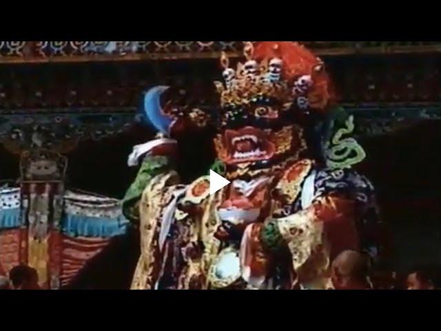 Tibetan Cham Dance Day 2 Rumtek Monastery  1999