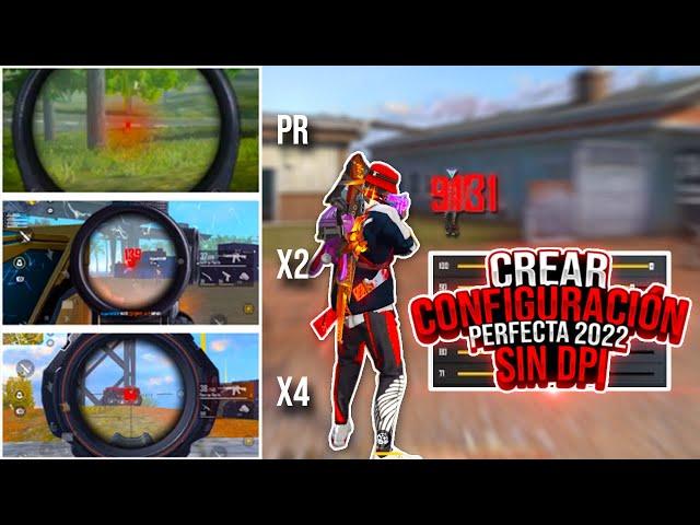 COMO CREAR TU PROPIA CONFIGURACIÓN PARA LEVANTAR MIRA SIN DPI EN FREE FIRE 2022!! - Juanpablo 31