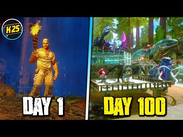 I Survived 100 Days of HARDCORE ARK, BUT On MOBILE! (REDWOODS) 