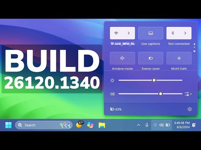 New Windows 11 Build 26120.1340 – New Notification, New Settings App Options and Fixes (Dev)