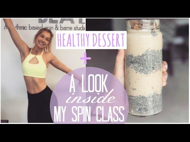 The BEST Healthy & Easy VEGAN Dessert | What a Spin Class is Like  | What I Eat in a Day #5