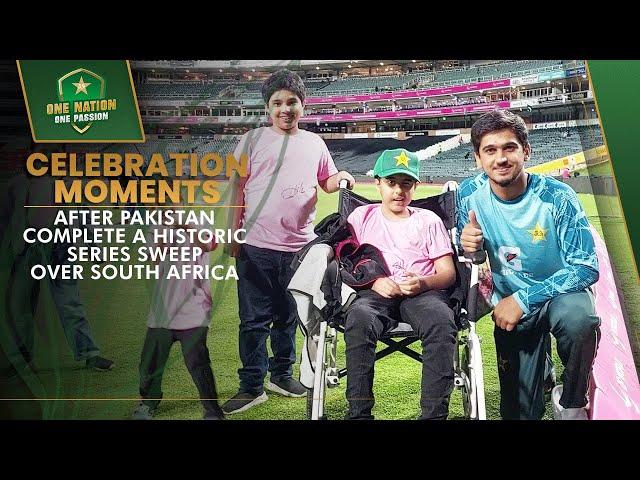 Celebration Moments after Pakistan complete a historic series sweep over South Africa | PCB | MA2A