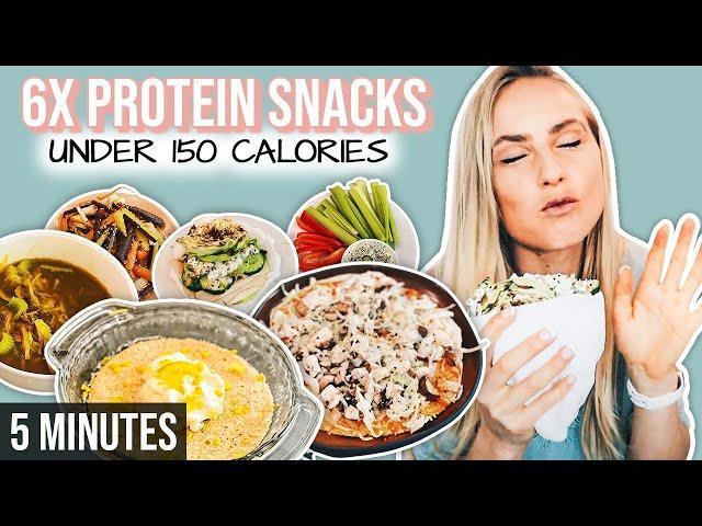 6x High Protein / Low Calorie Snacks for weight loss (5 min)