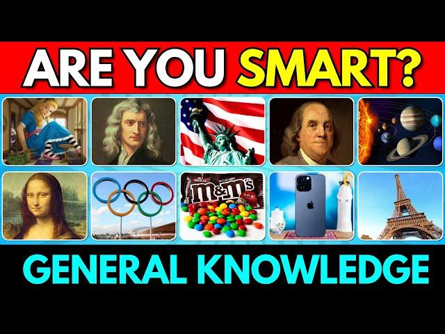 How Smart Are You?  | General Knowledge Quiz  50 Questions