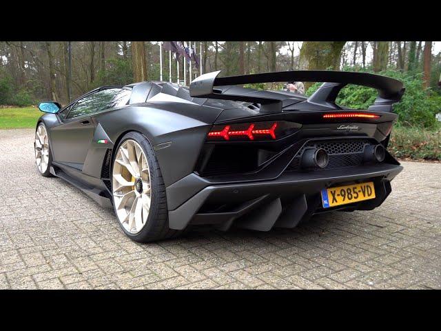 Lamborghini Aventador SVJ Roadster NOVITEC Torado - Start, BRUTAL Revs, Flames & Accelerations!