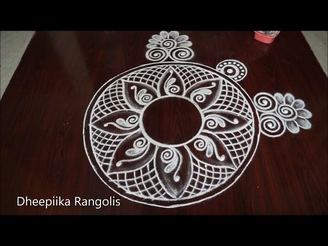 Karthigai deepam 2023 freehand kolam|new year rangoli designs|deepam muggulu|Amazing rangoli