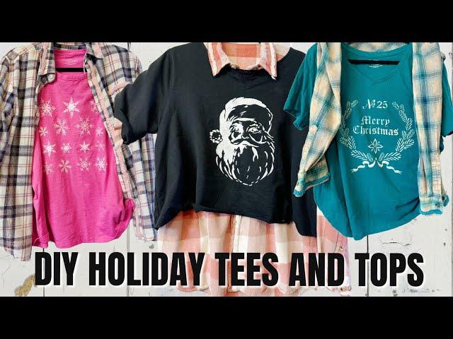 HOLIDAY STENCILED SHIRT 7/31/24