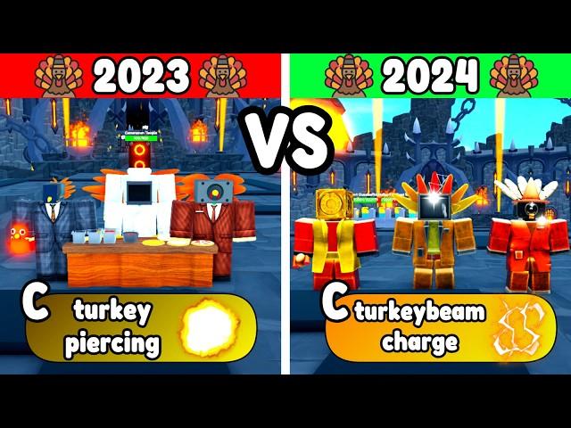 2023 VS 2024 THANKSGIVING UNITS (Toilet Tower Defense)