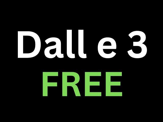 How to use Dalle 3 For Free? AI Image Generation. Midjourney Alternative