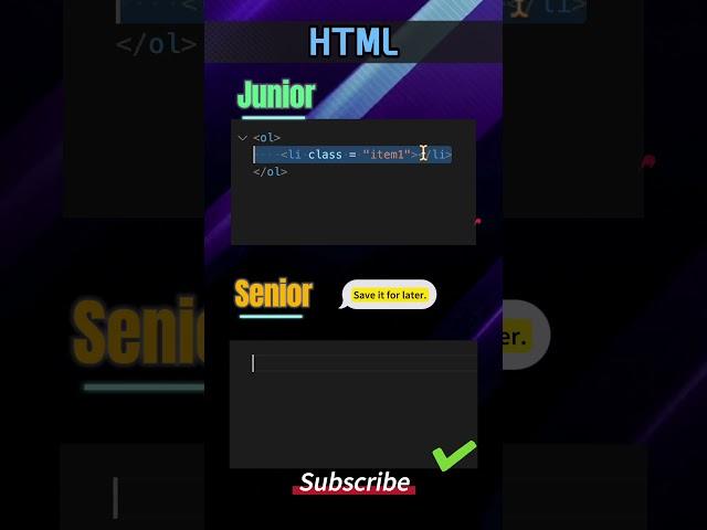 Junior vs Senior Developer: #html  #javascript #developerlife  #programming #css