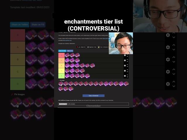 Minecraft Enchantments Tier List Moment
