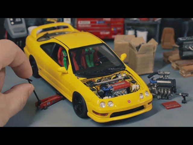 (ASMR) Acura Integra Type R Model Car Full Build Step by Step