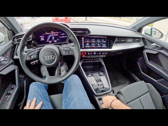 2024 Audi A3 8Y Sportback [1.0 30 TFSI 110HP] |0-100| POV Test Drive #1926 Joe Black