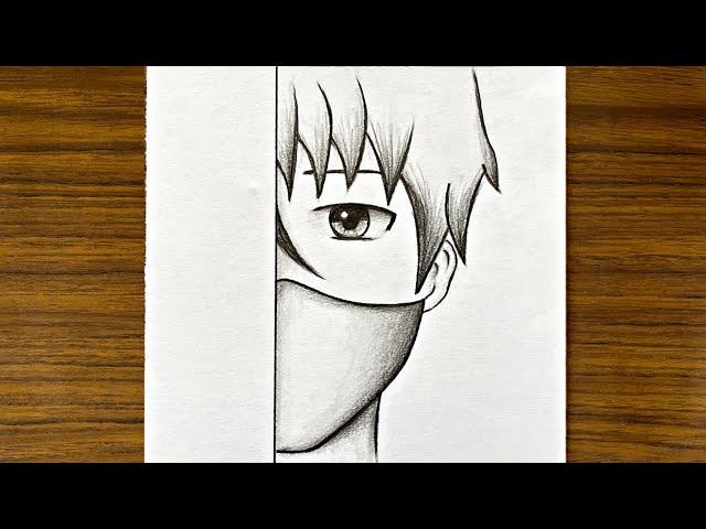 Easy anime drawing ||  How to draw anime step by step || Easy drawing for beginners