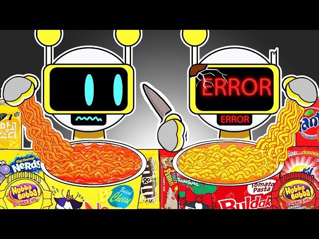 FUN BOT Normal Vs Horror Versions Convenience Store Food Mukbang | Incredibox Sprunki Animation